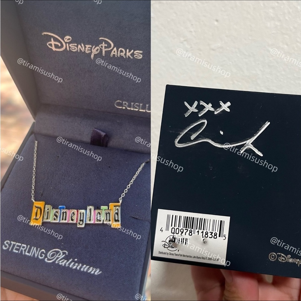 Disney Sterling Platinum Necklace